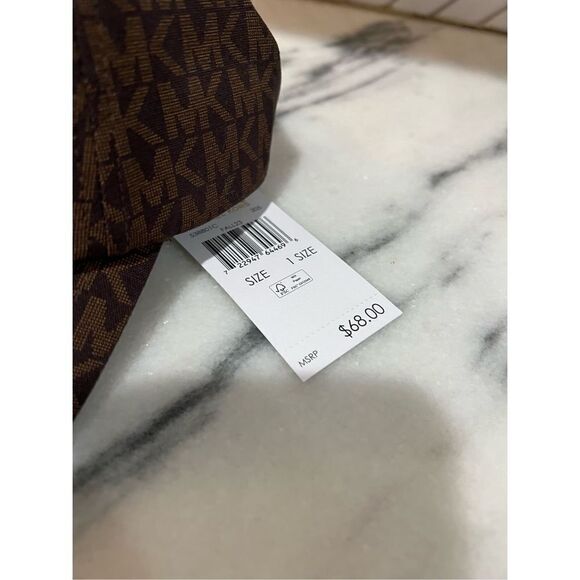 NWT Michael Kors Brown Signature Baseball Hat OSFA, - Picture 5 of 6